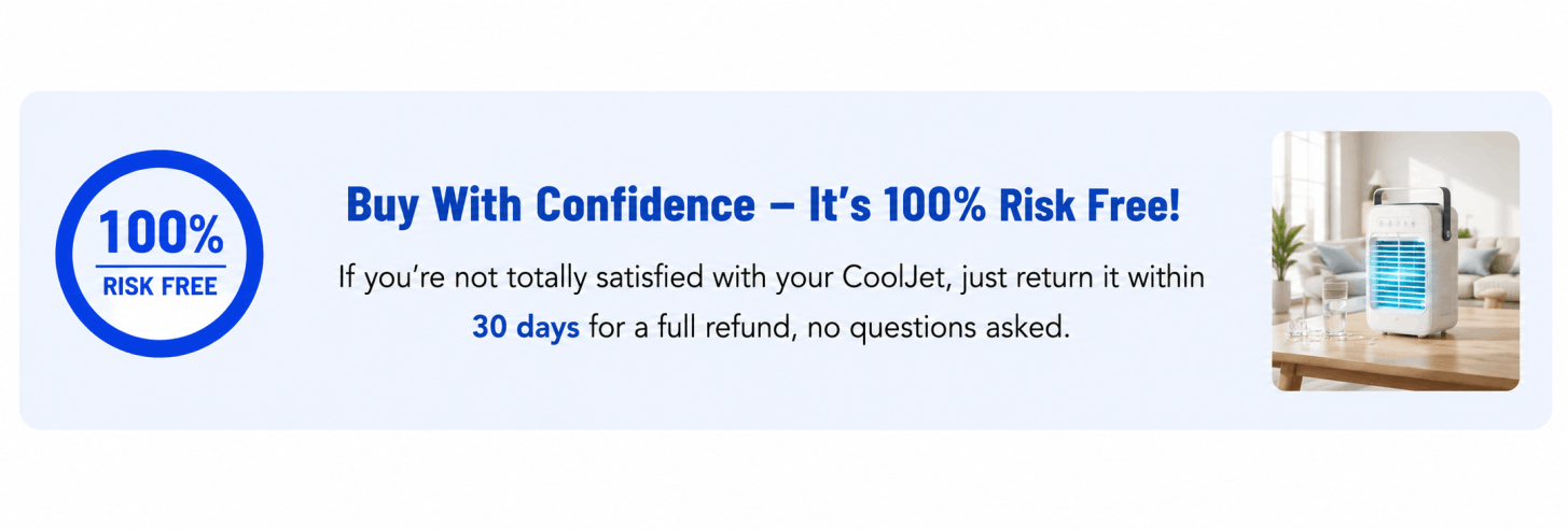 CoolJet AC money-back guarantee