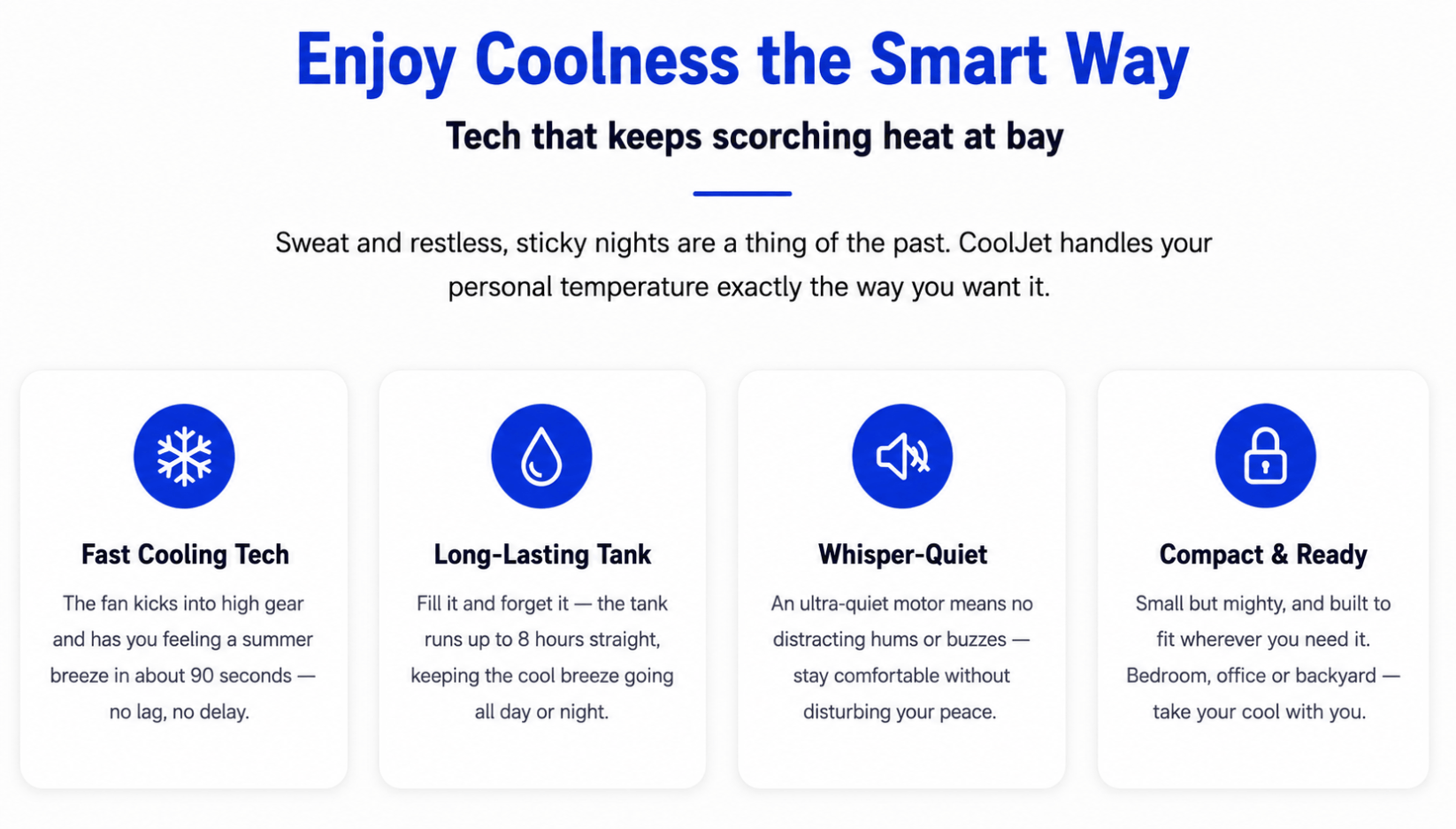CoolJet AC money-back guarantee